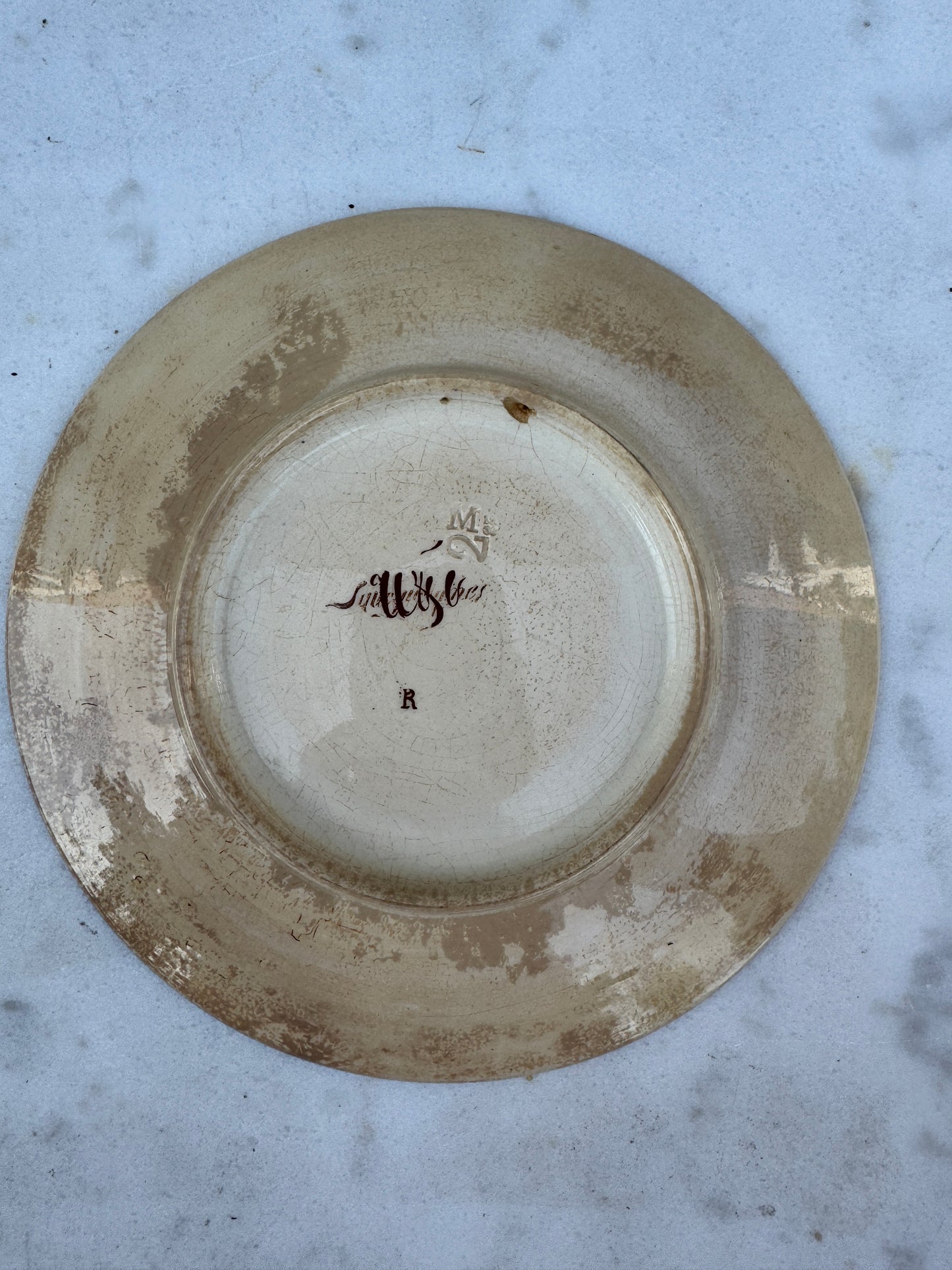 Antique French Porcelain Plate - Alexandra Feodorovna Commemorative, 19th Century