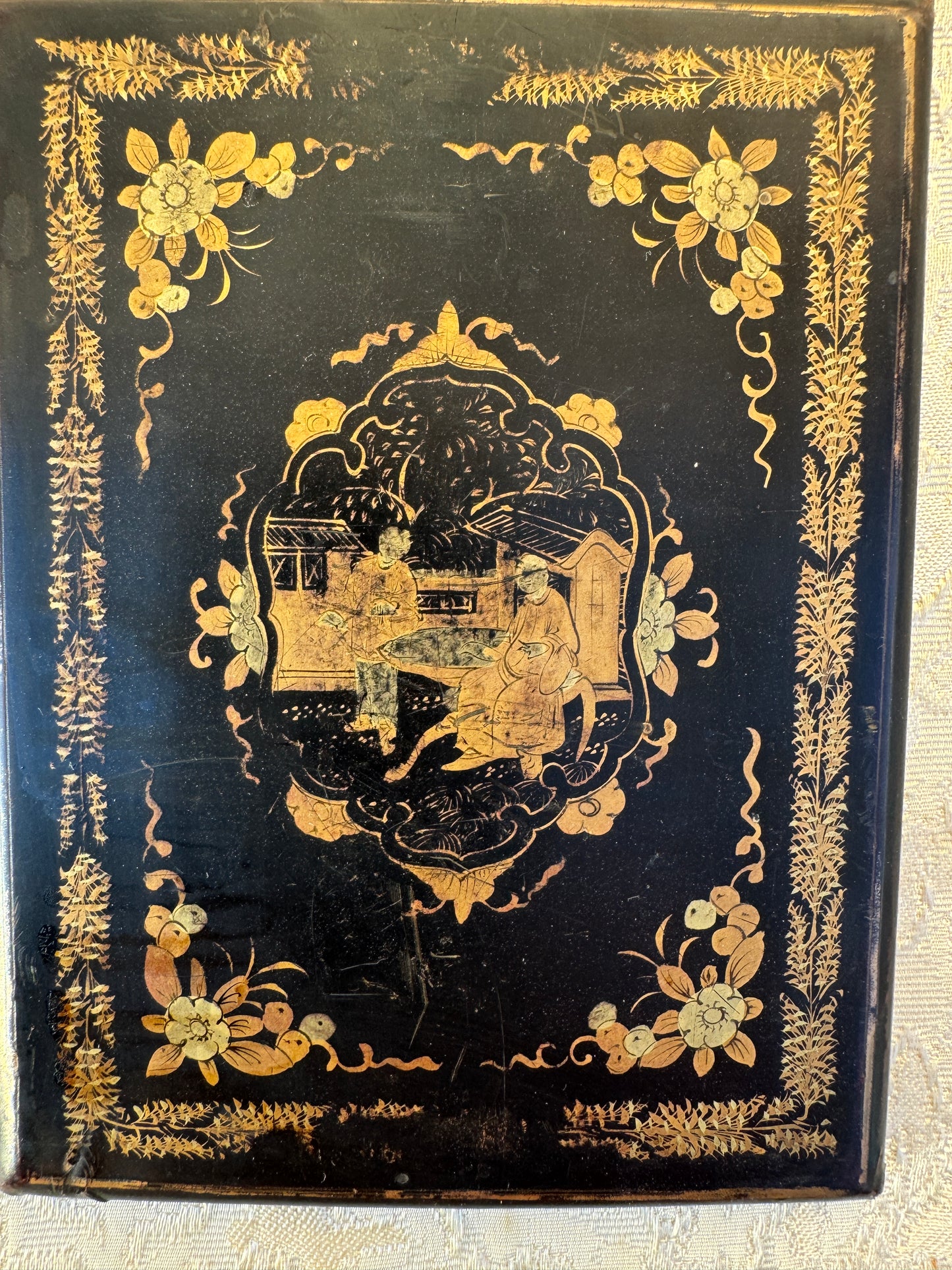 Pair of Framed Chinoiserie Panels – Vintage Asian Décor