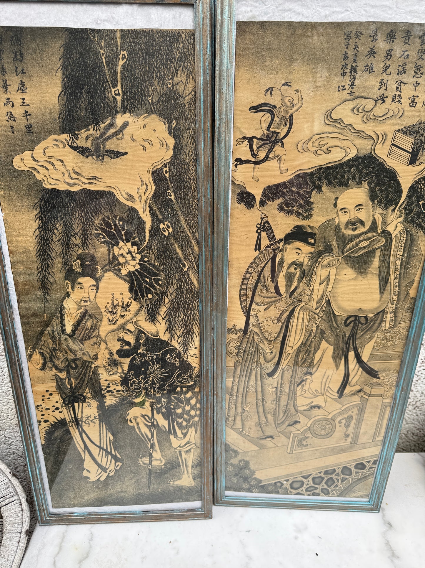 Set of 4 Antique Chinese Prints – Gallery Collection