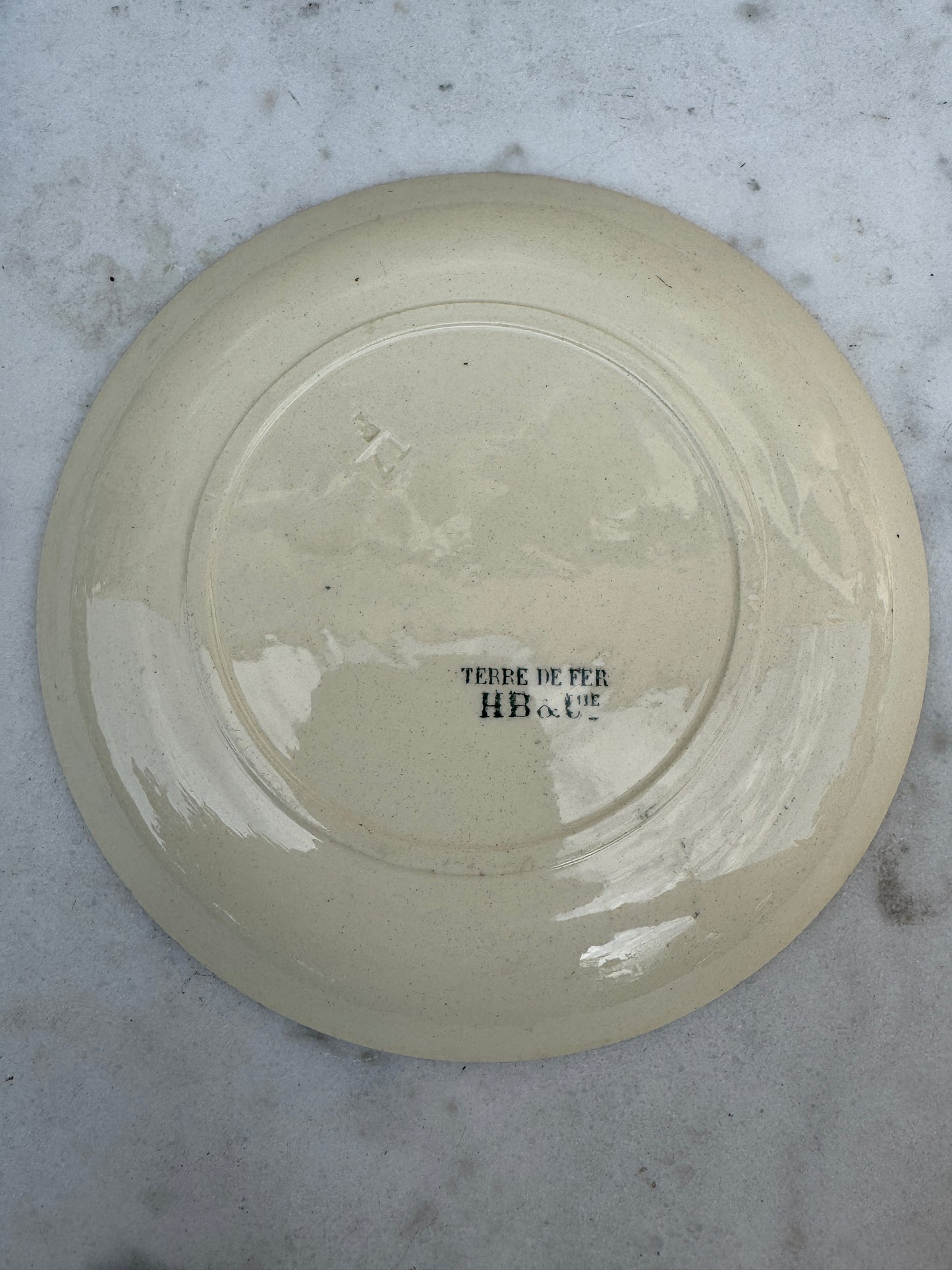 Antique French HB & Cie Terre de Fer Plate – Les Cloches de Corneville – 20 cm – Sold Individually