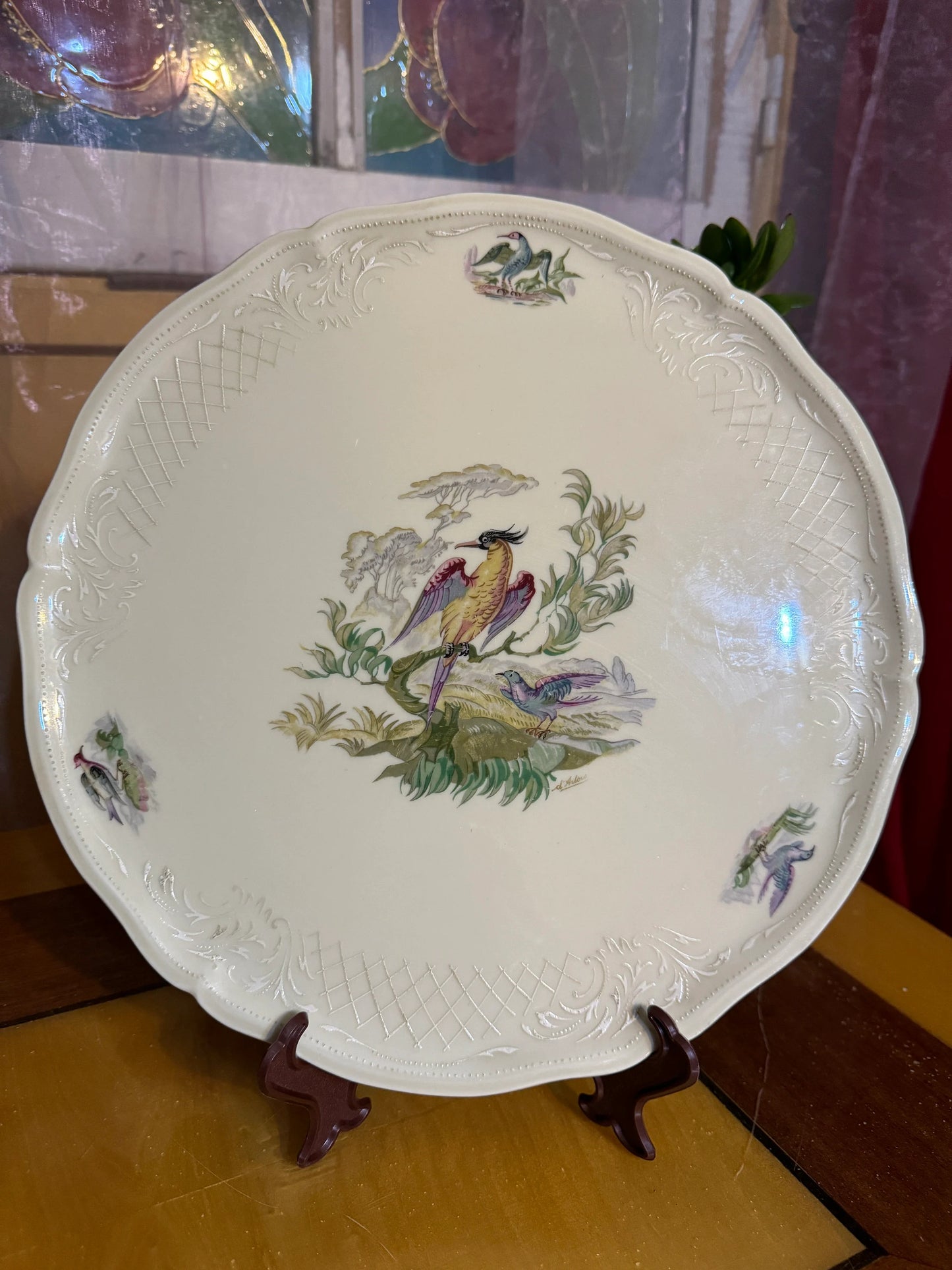 Antique Limoges Porcelain Plate – Fabrique Royale – ca. 1880–1900