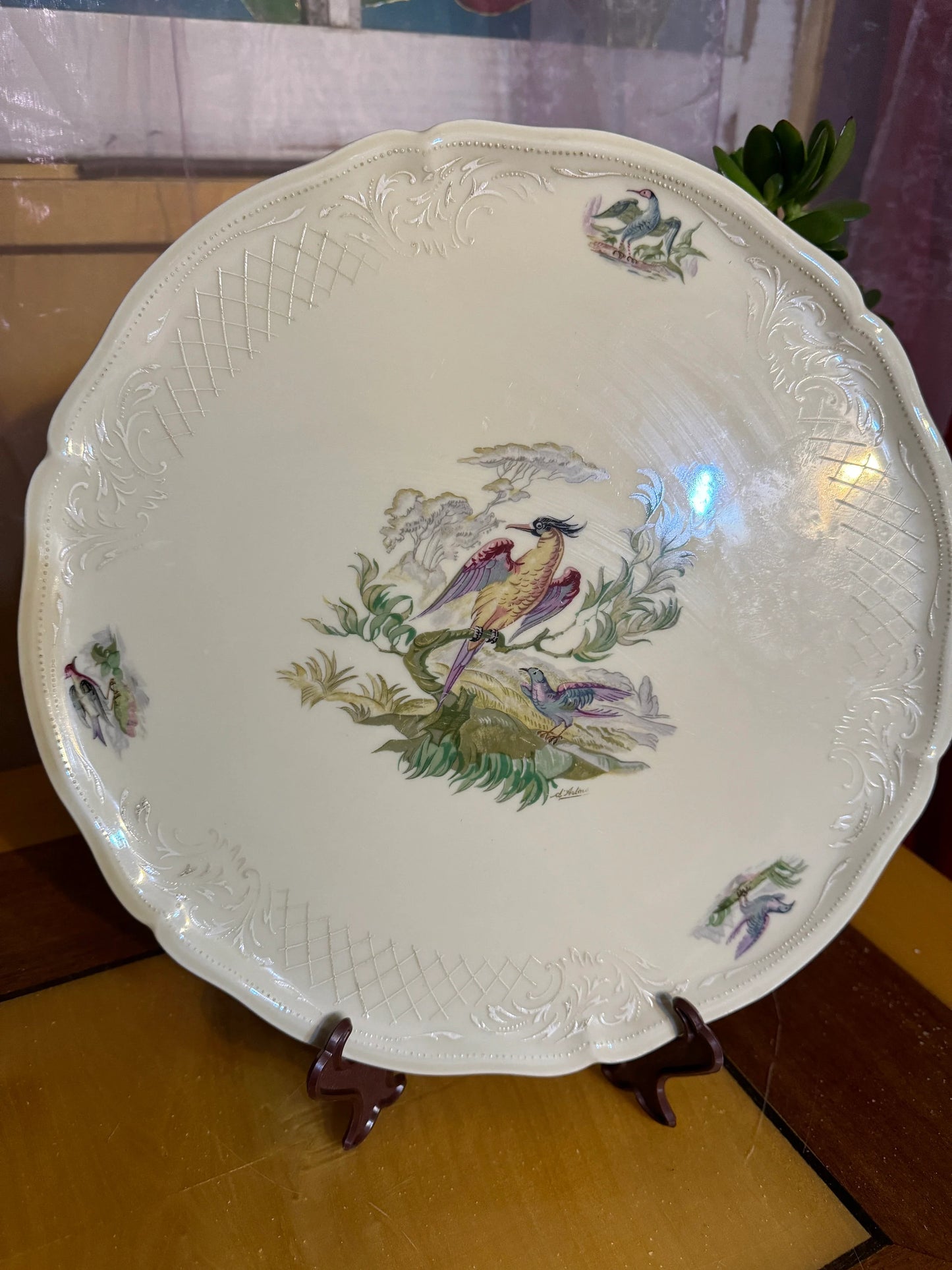 Antique Limoges Porcelain Plate – Fabrique Royale – ca. 1880–1900