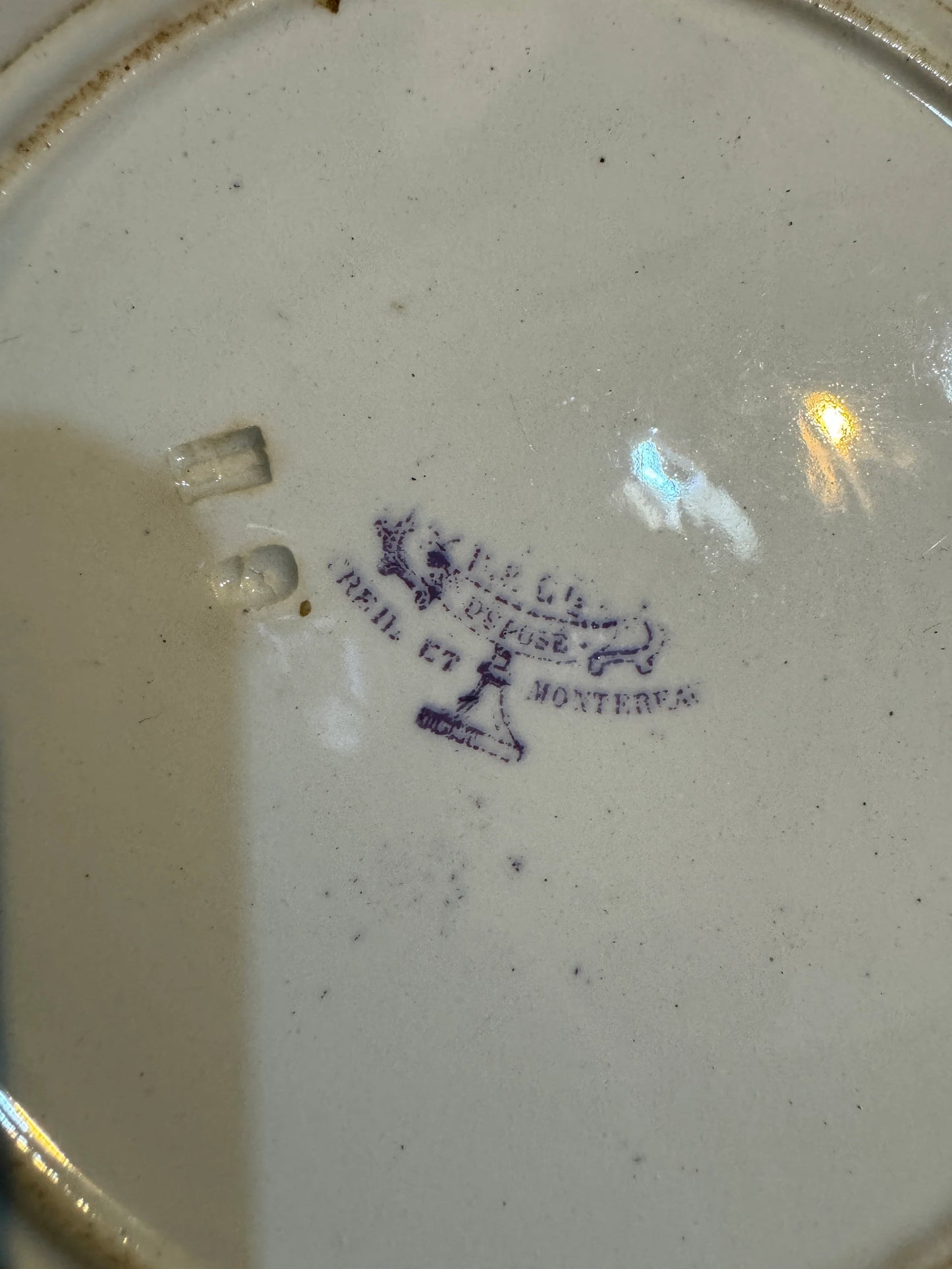 Antique French Plate – 'L’Ouverture de la Chasse' – Creil et Montereau – No.10 'Un Fier Saut!' – 19th Century