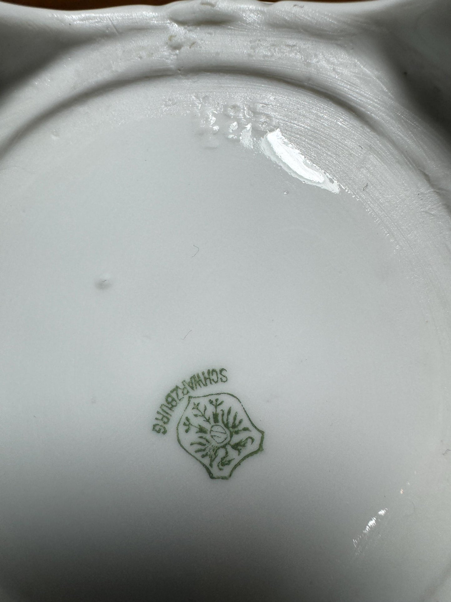 Vintage Porcelain Reticulated Bowl β Schwarzenhammer Bavaria β Hand Painted Floral β Footed Basket β Germany 1950s