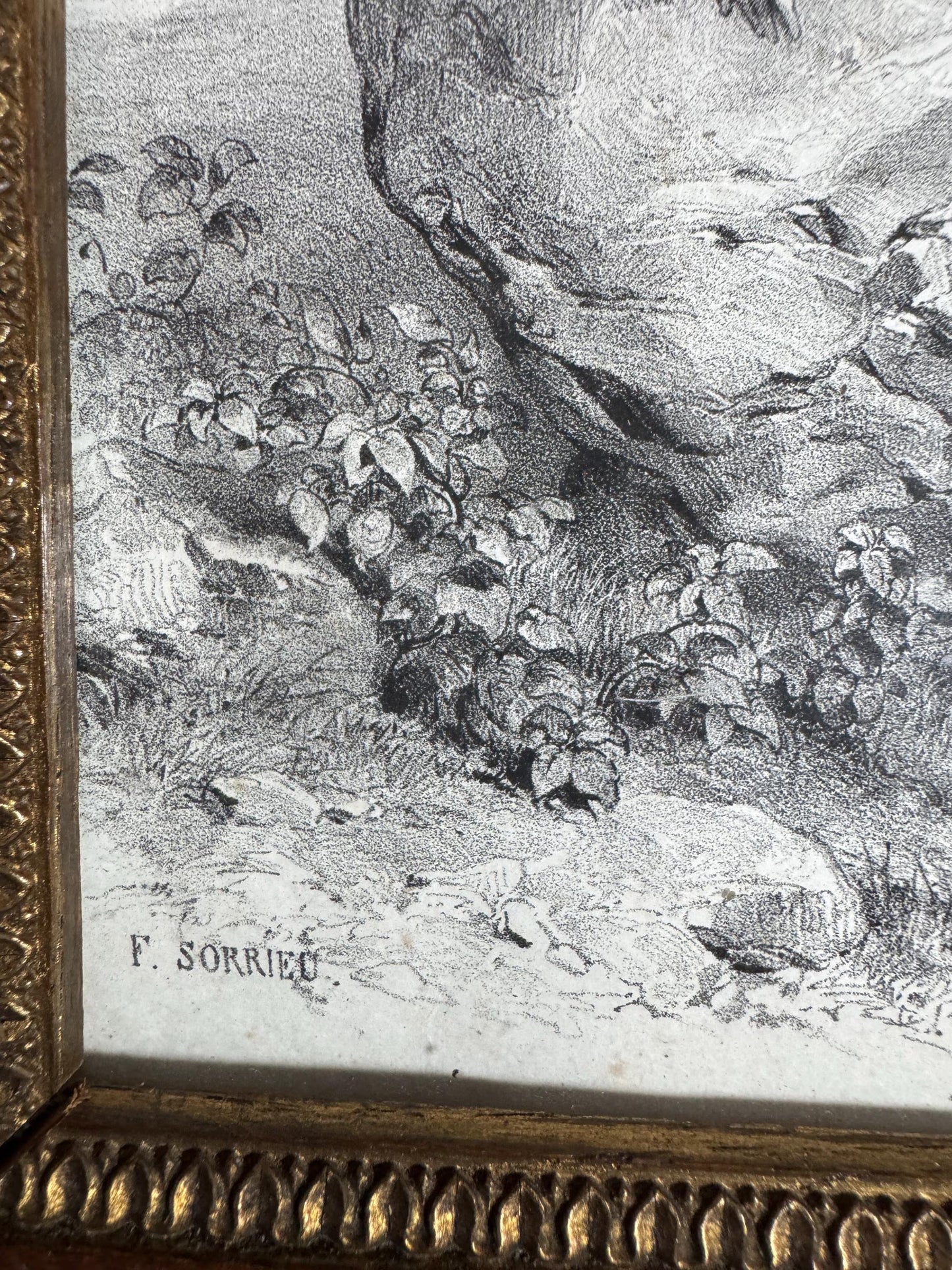 Antique Lithograph Pair by Frédéric Sorrieu – 19th Century French Romantic Art – Framed