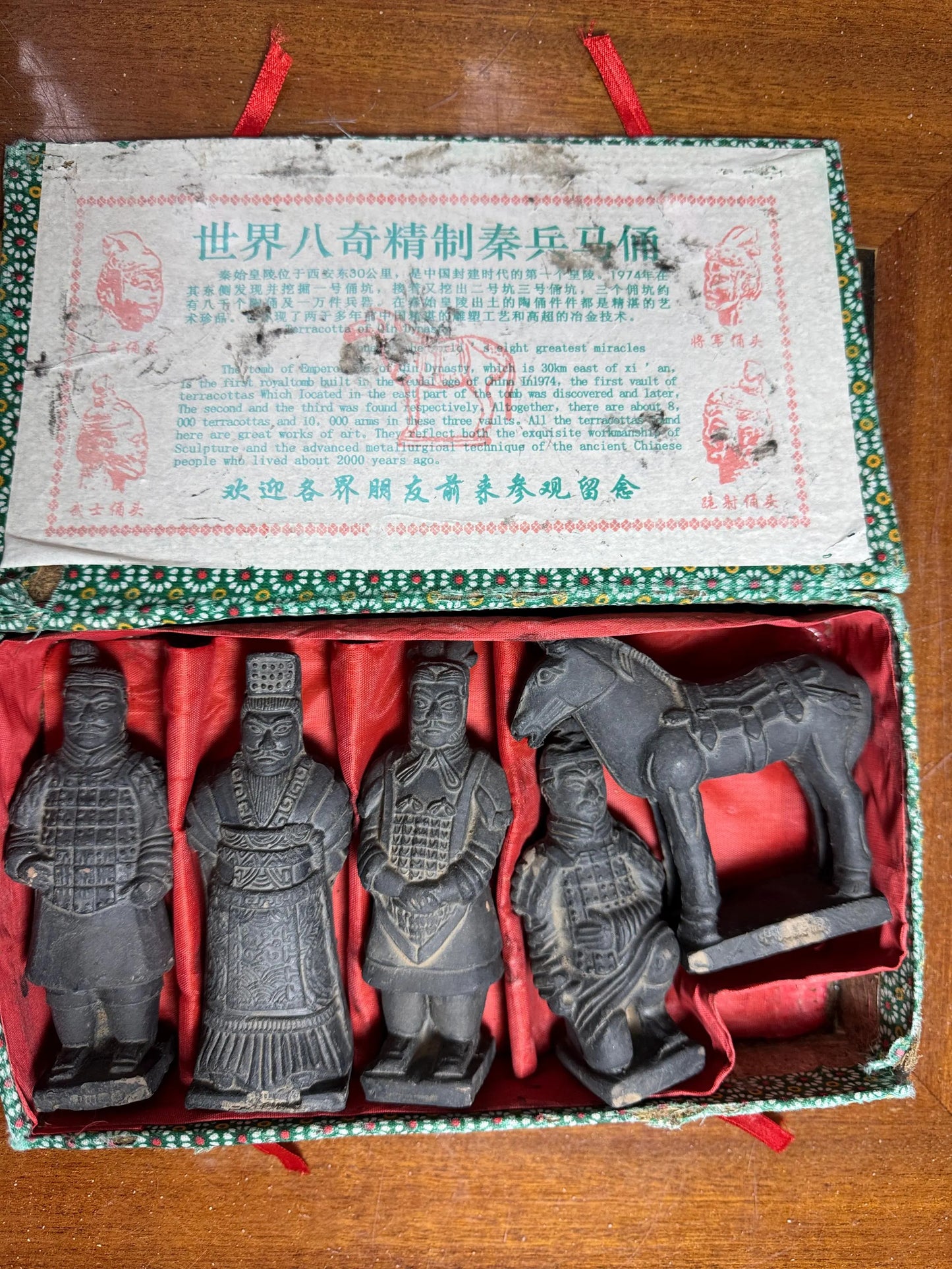 Vintage Terracotta Warriors Figurine Set – Xi’an Army Souvenir – China