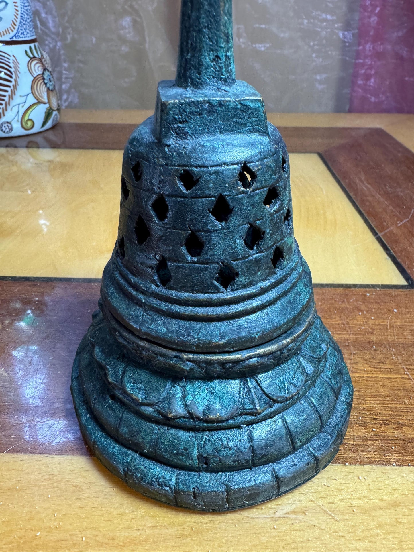 Antique Bronze Buddha Stupa – Java, Indonesia – ca. 1900s