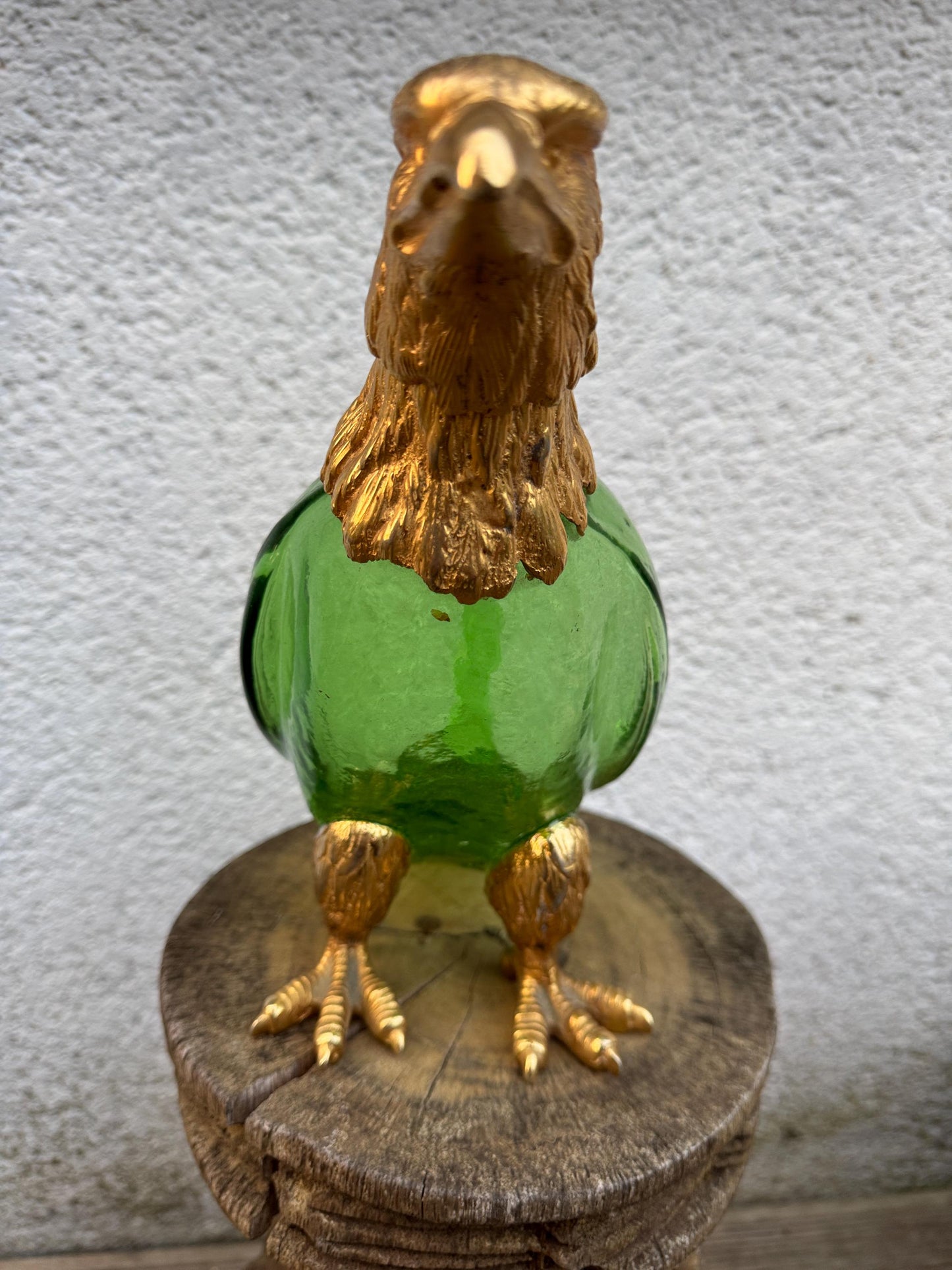 Luxury Vintage Glass & Gilt Bronze Eagle Decanter – Rare Collector Piece