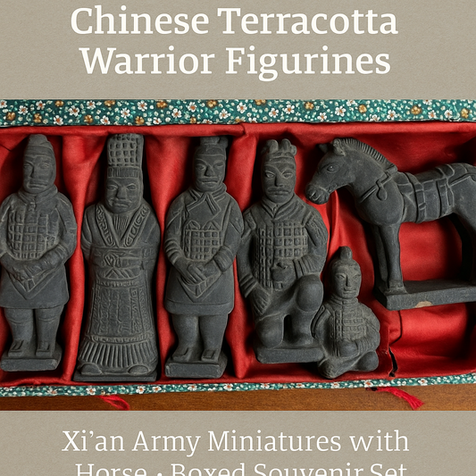 Vintage Terracotta Warriors Figurine Set – Xi’an Army Souvenir – China