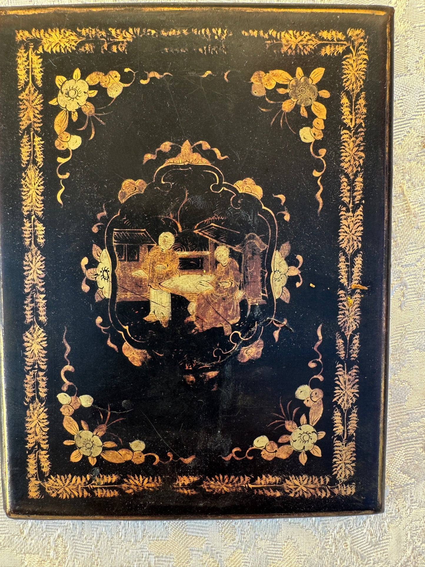 Pair of Framed Chinoiserie Panels – Vintage Asian Décor