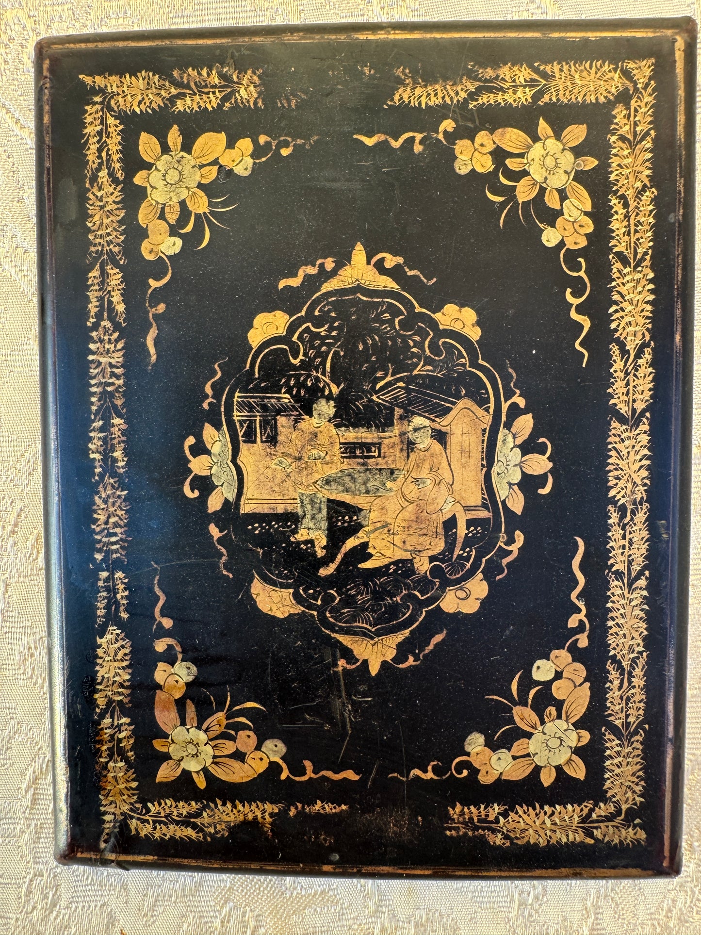 Pair of Framed Chinoiserie Panels – Vintage Asian Décor