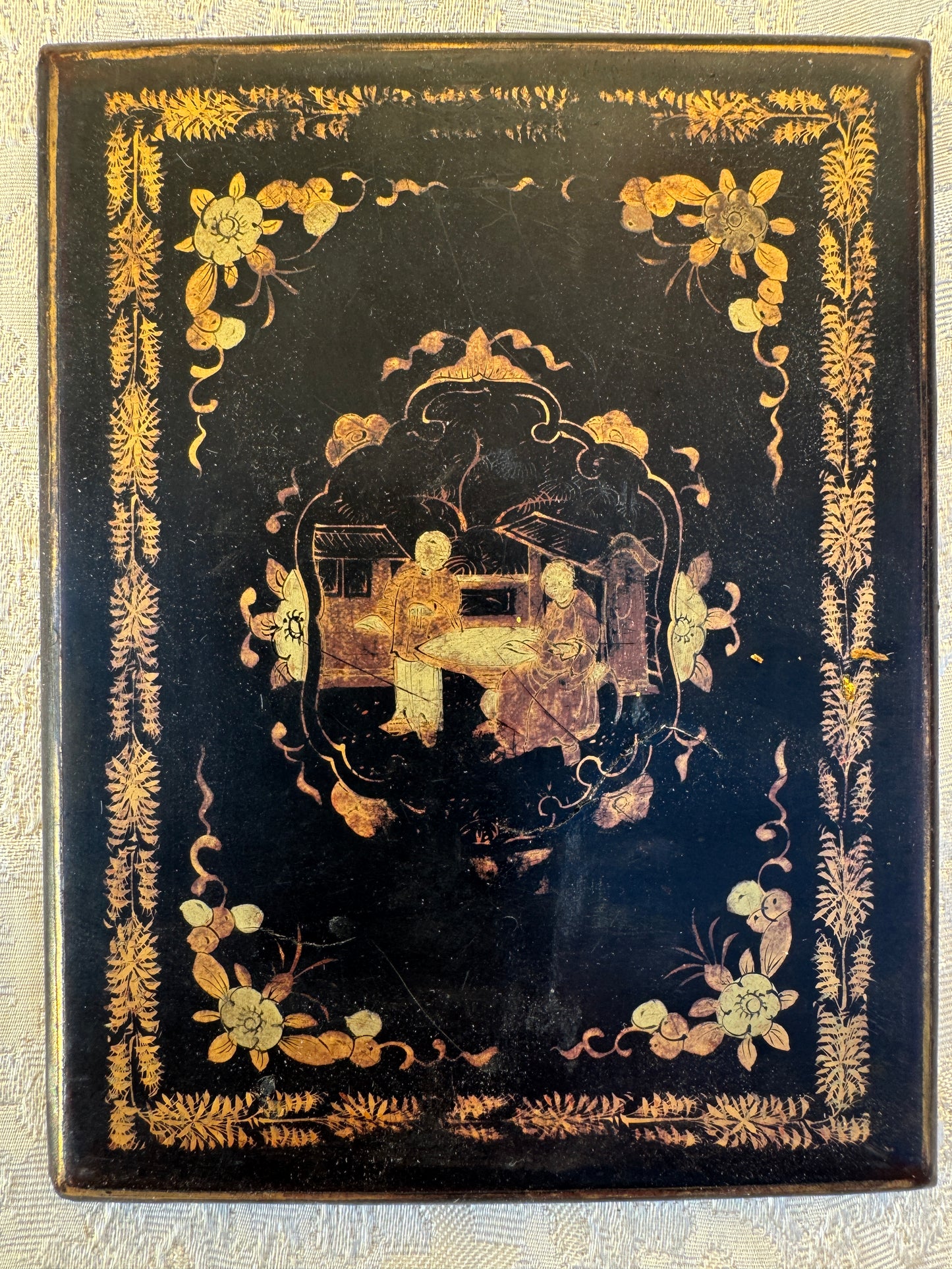 Pair of Framed Chinoiserie Panels – Vintage Asian Décor