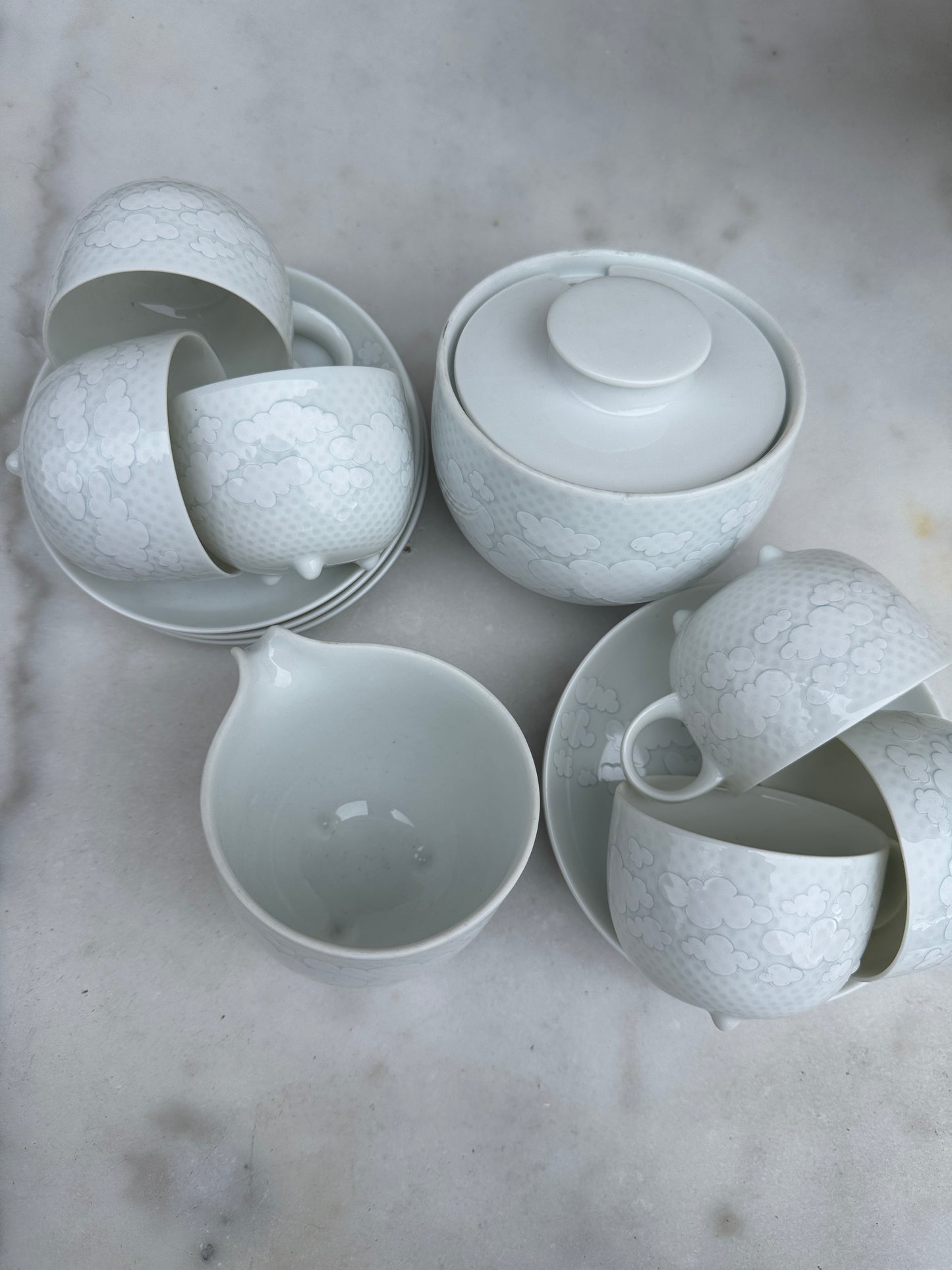 Rosenthal Studio-Line “Cumulus” Coffee Set by Rut Bryk – 1979–1980 – Rare Anniversary Edition