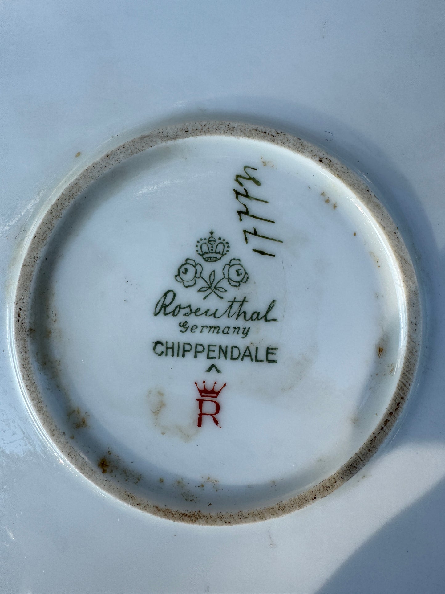 Vintage Rosenthal Chippendale Plate – Cobalt Blue & Gold – Rococo Revival – 33 cm – Germany