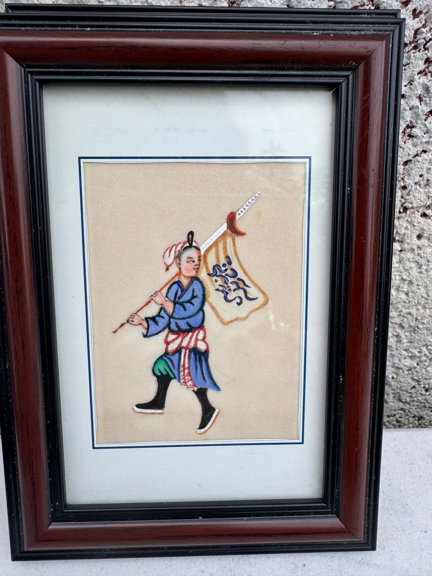 Antique Chinese Pith Painting – Qing Dynasty Hand-Painted Export Art