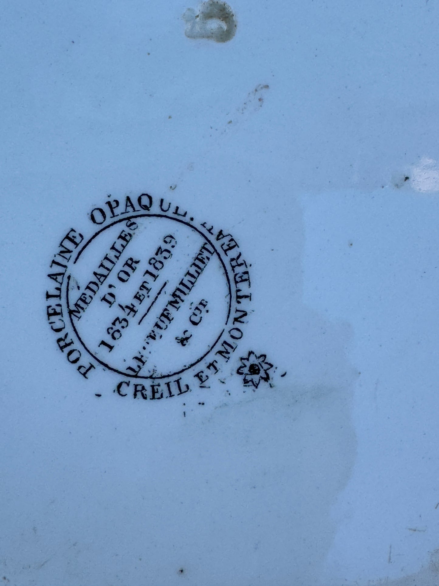 Antique Creil et Montereau Transferware Plates – Algerian Campaign – ca. 1840s – Sold Individually