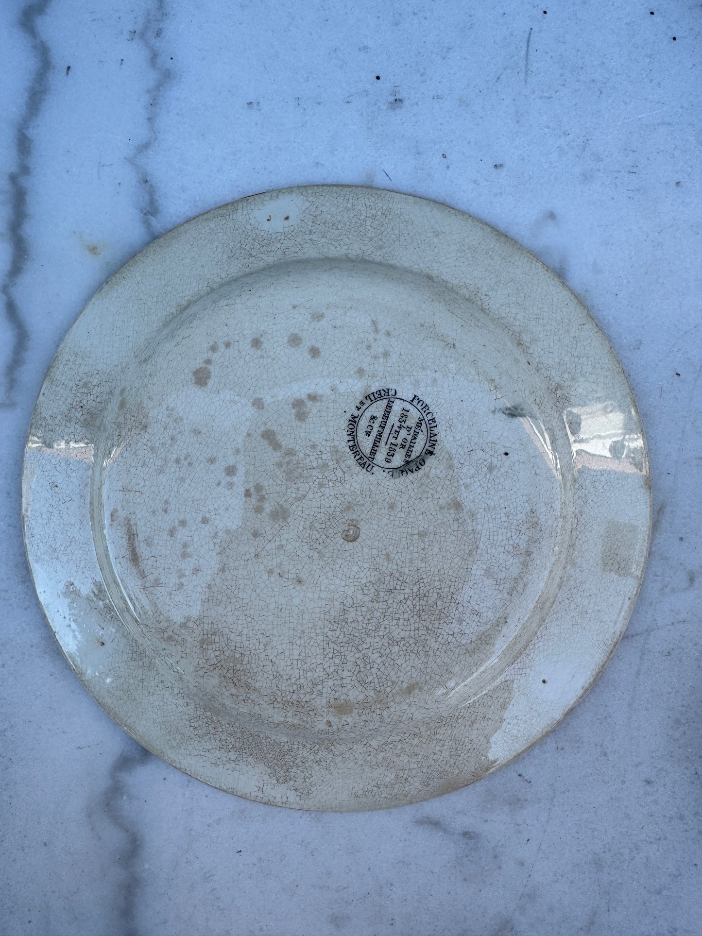Antique Creil et Montereau Transferware Plates – Algerian Campaign – ca. 1840s – Sold Individually