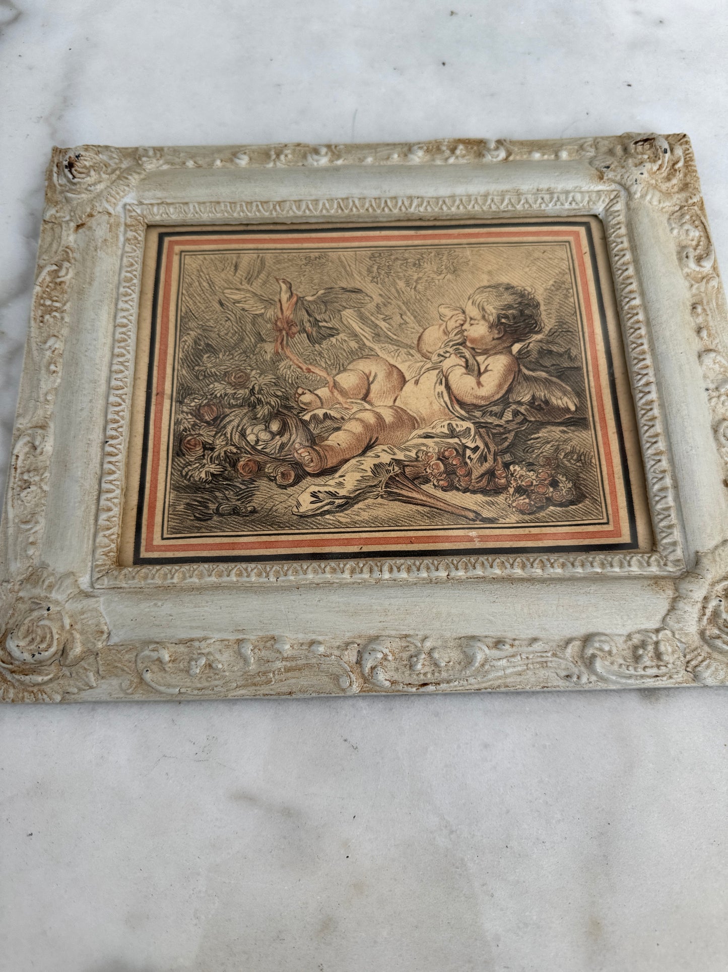 18th Century Engraving by Demarteau after Huet – Louvre Collection – Rococo Prints (Variants)