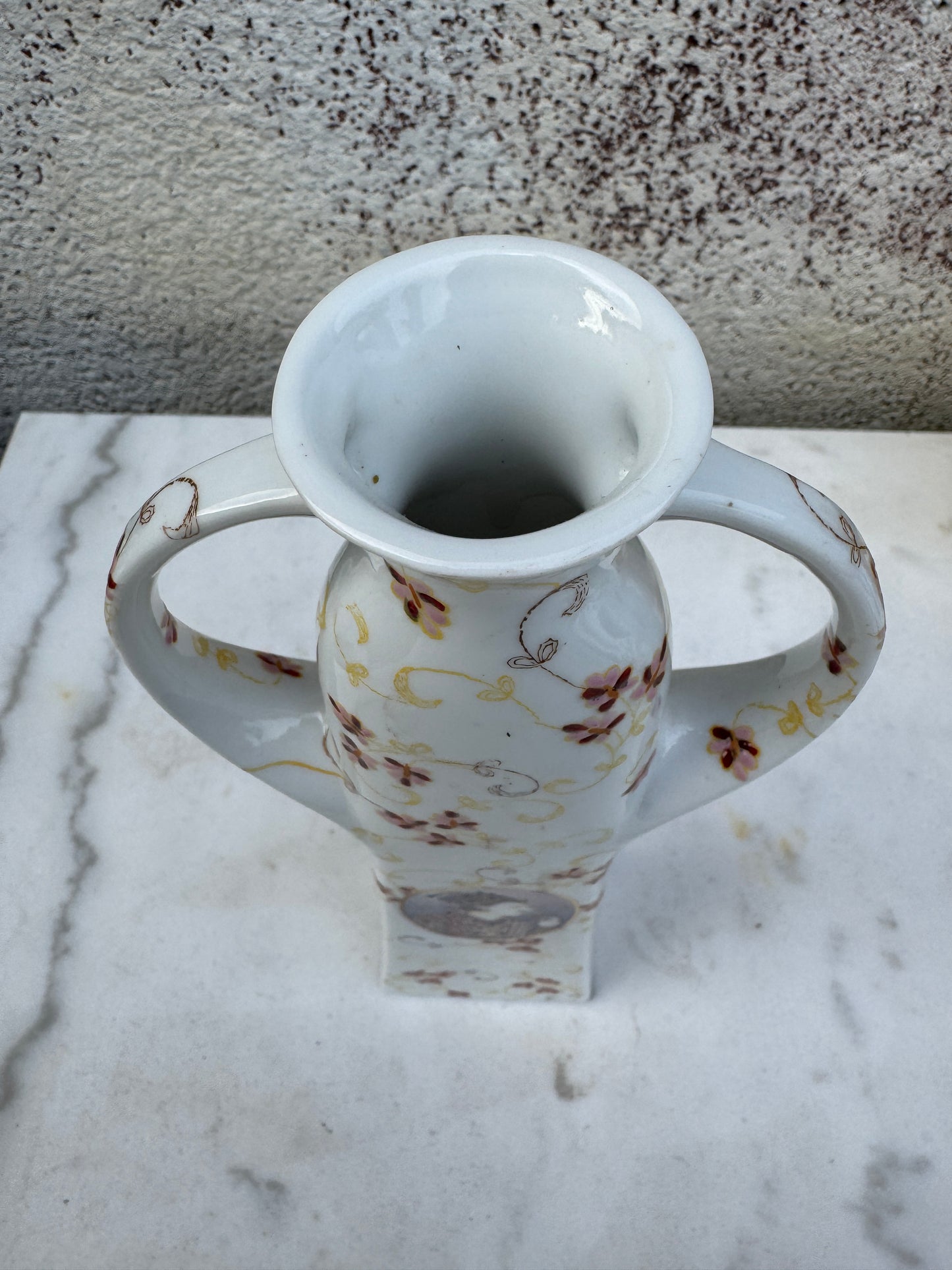 Persian-Style Porcelain Vase – Natasha Farina Paris – Enamel Portrait Decoration