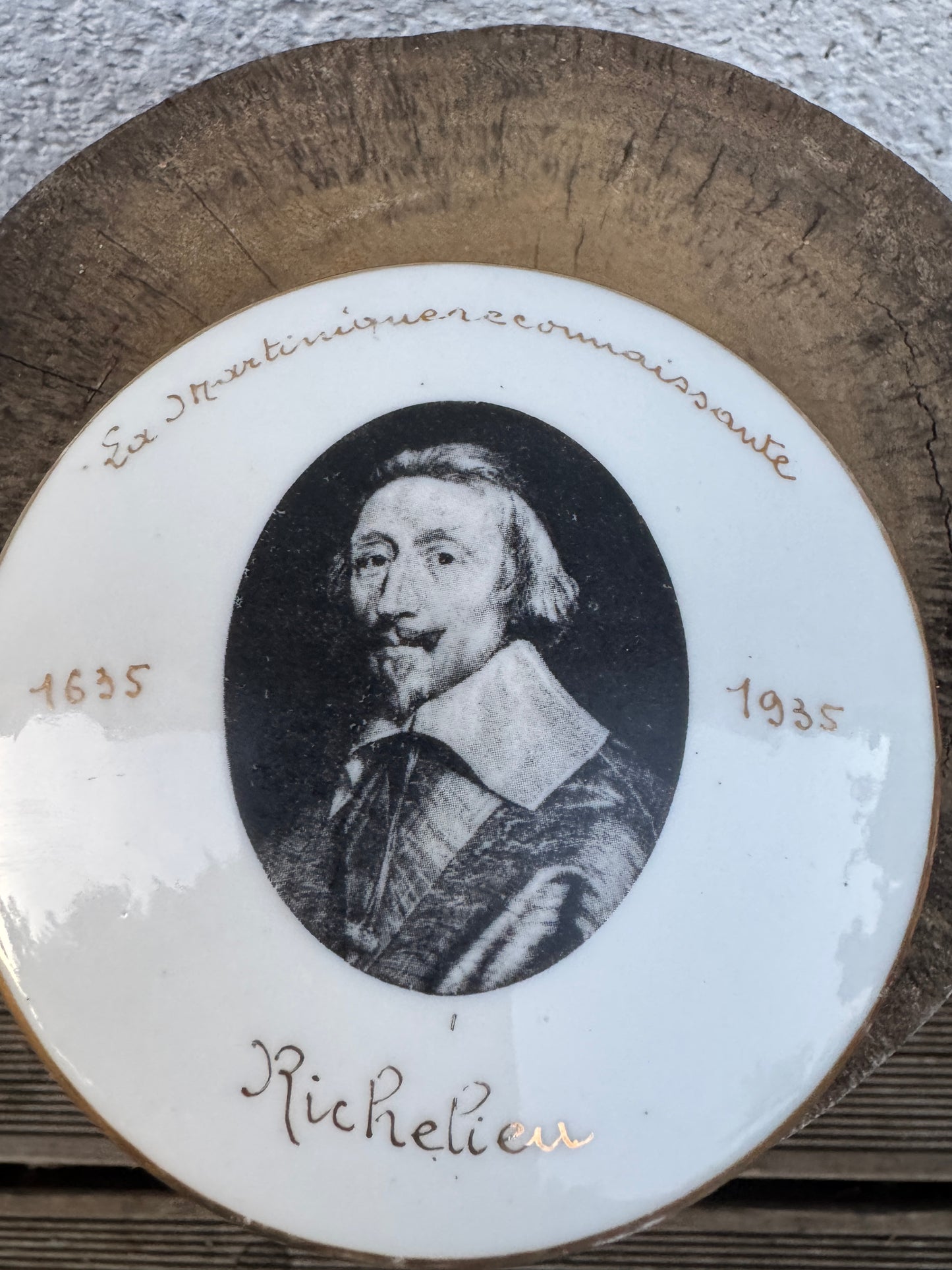 Vintage Limoges Porcelain Box Richelieu Commemorative 1935