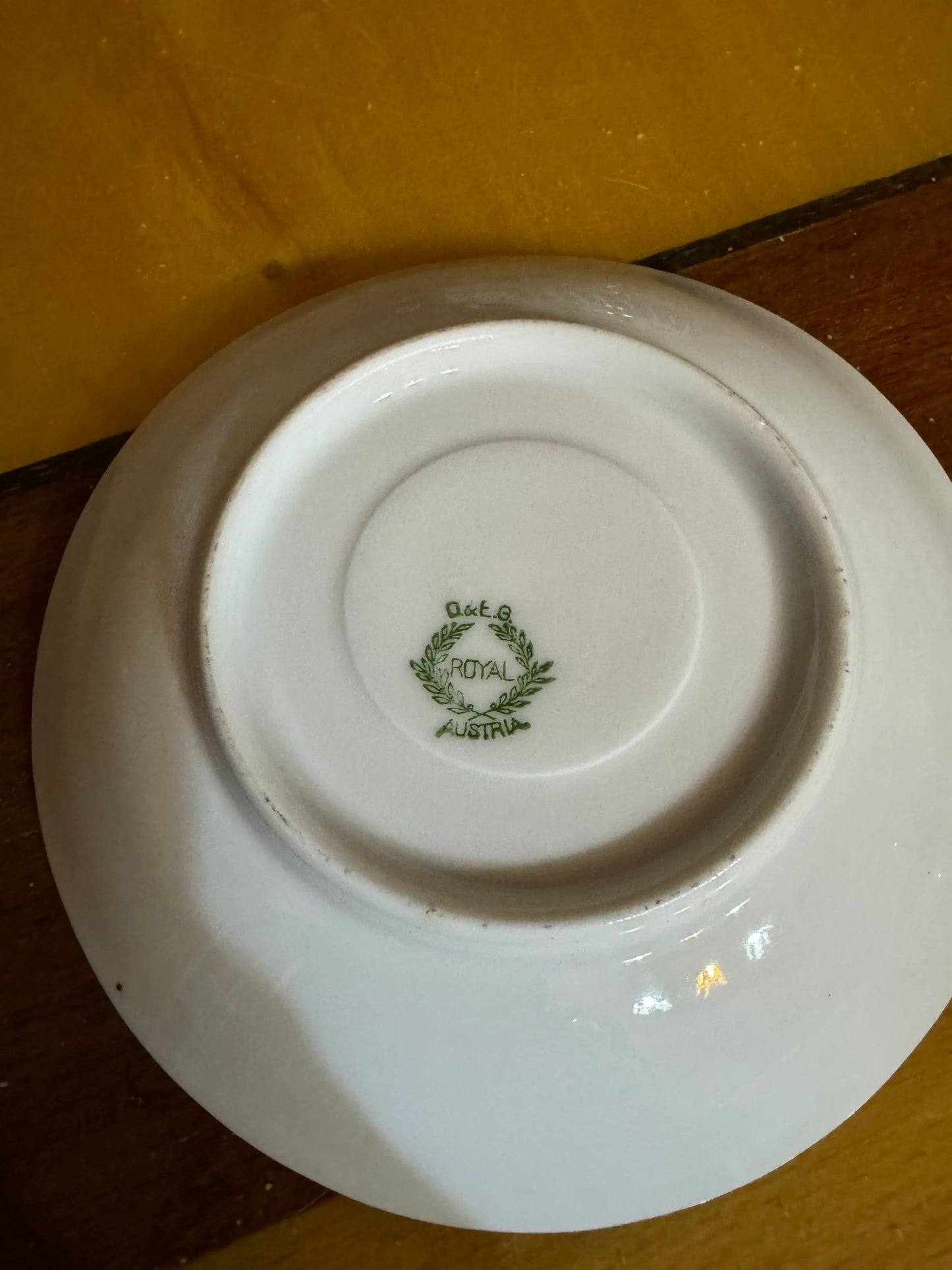 Vintage Royal Austria Coffee Cup & Saucer – Hand Painted Mythological Scene – O. & E.G.