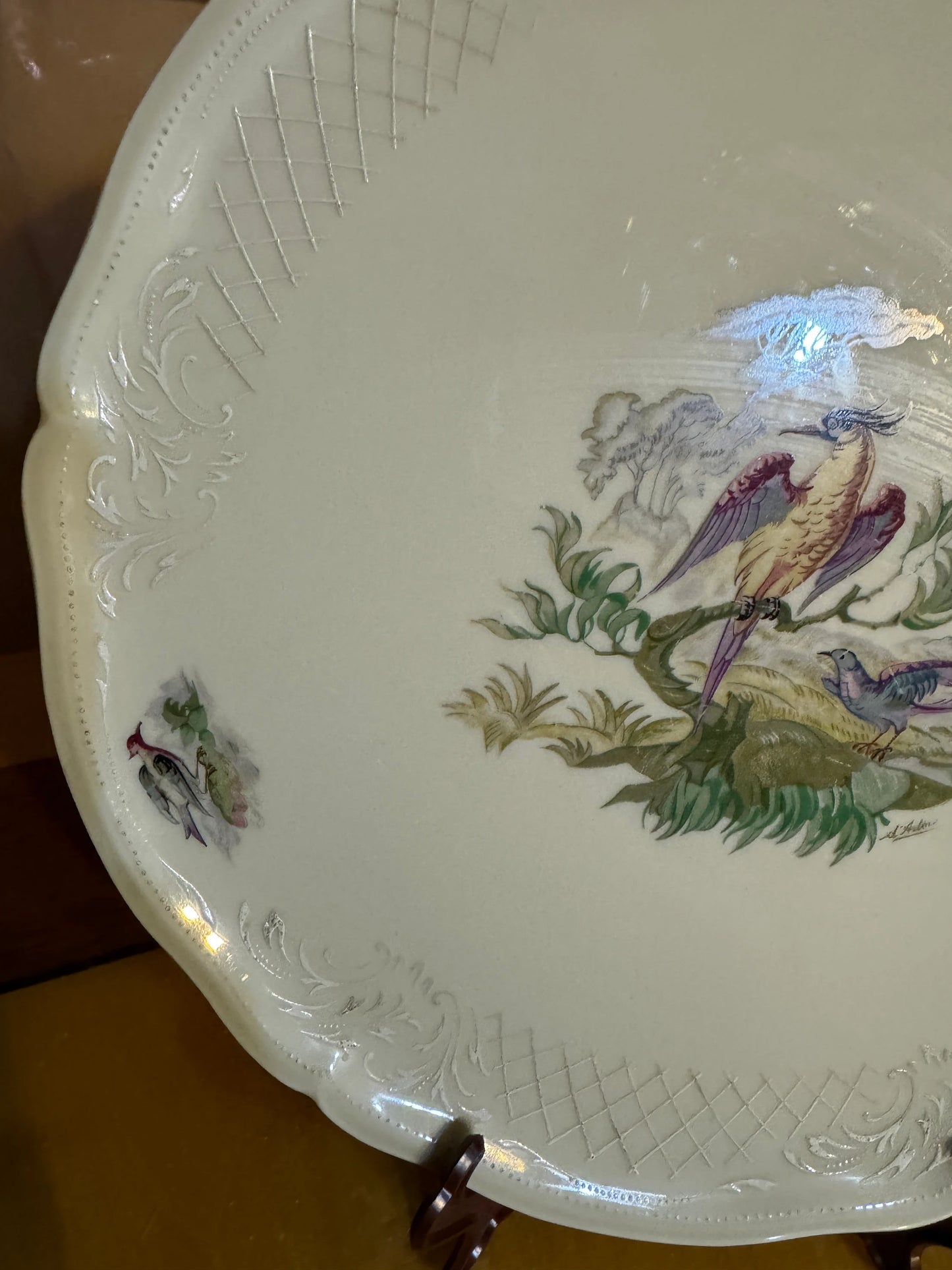 Antique Limoges Porcelain Plate – Fabrique Royale – ca. 1880–1900