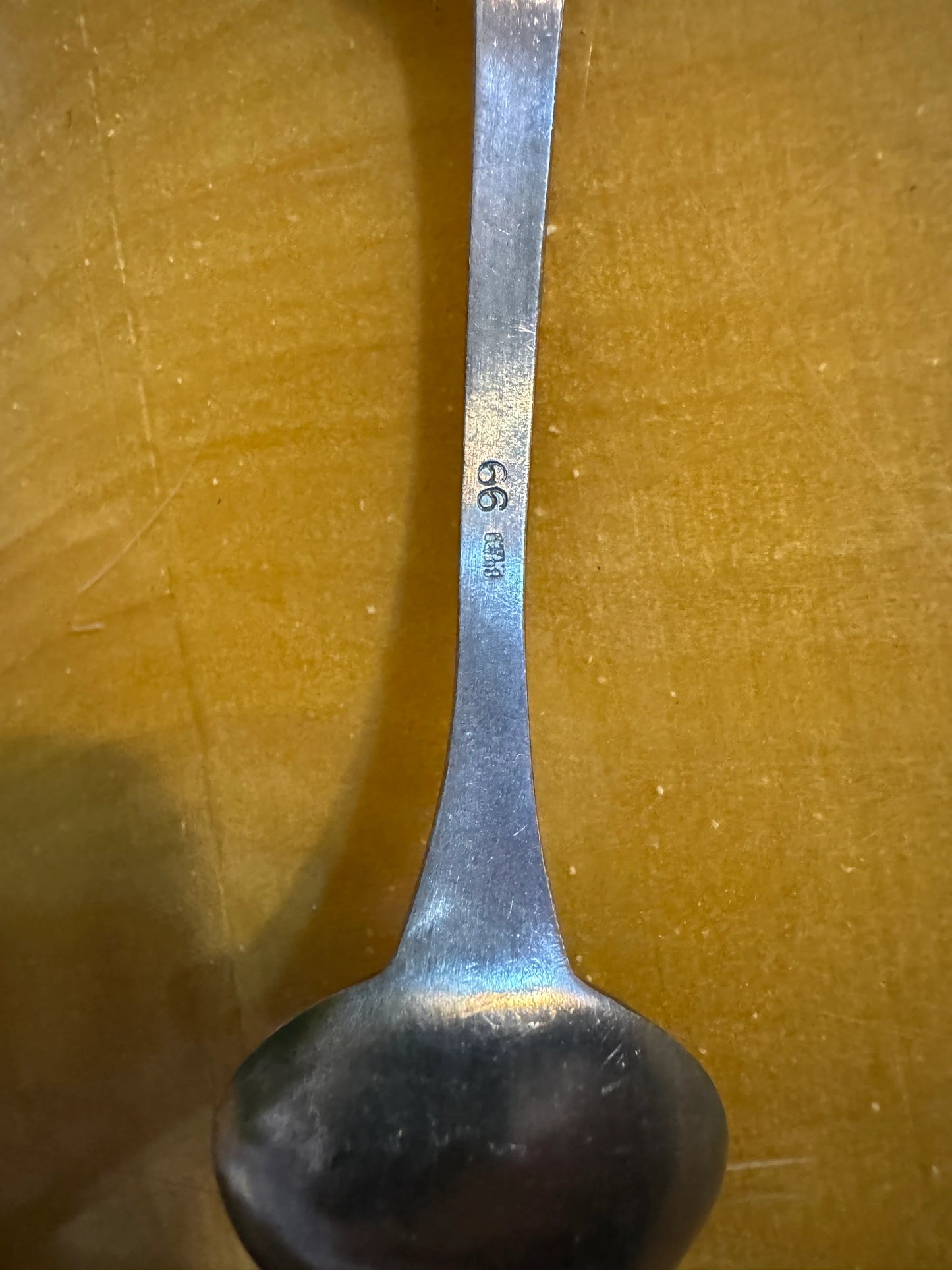 Vintage Korean 99% Silver Sugar Spoon with Enamel – Boxed with Certificate, 1985