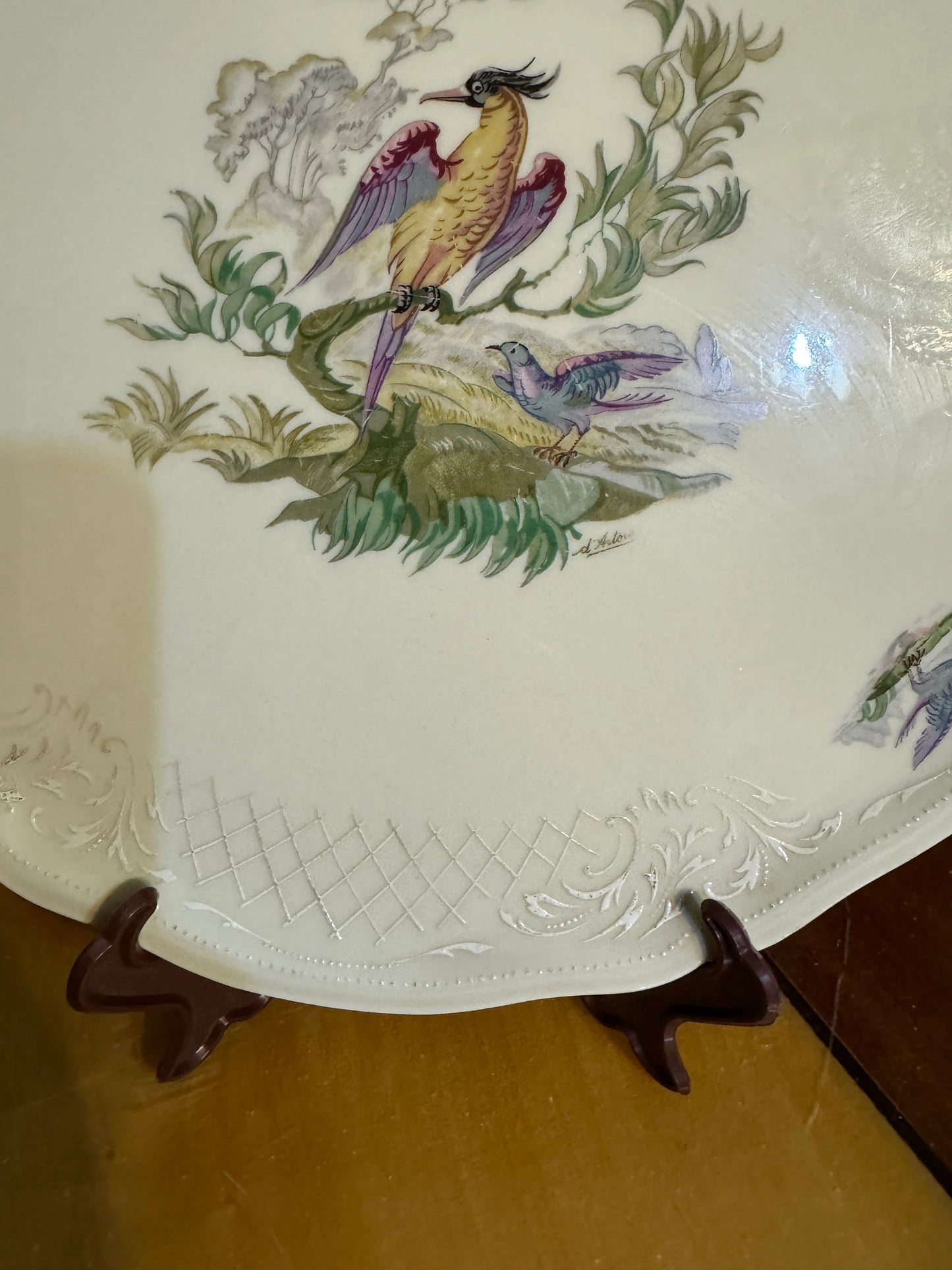 Antique Limoges Porcelain Plate – Fabrique Royale – ca. 1880–1900