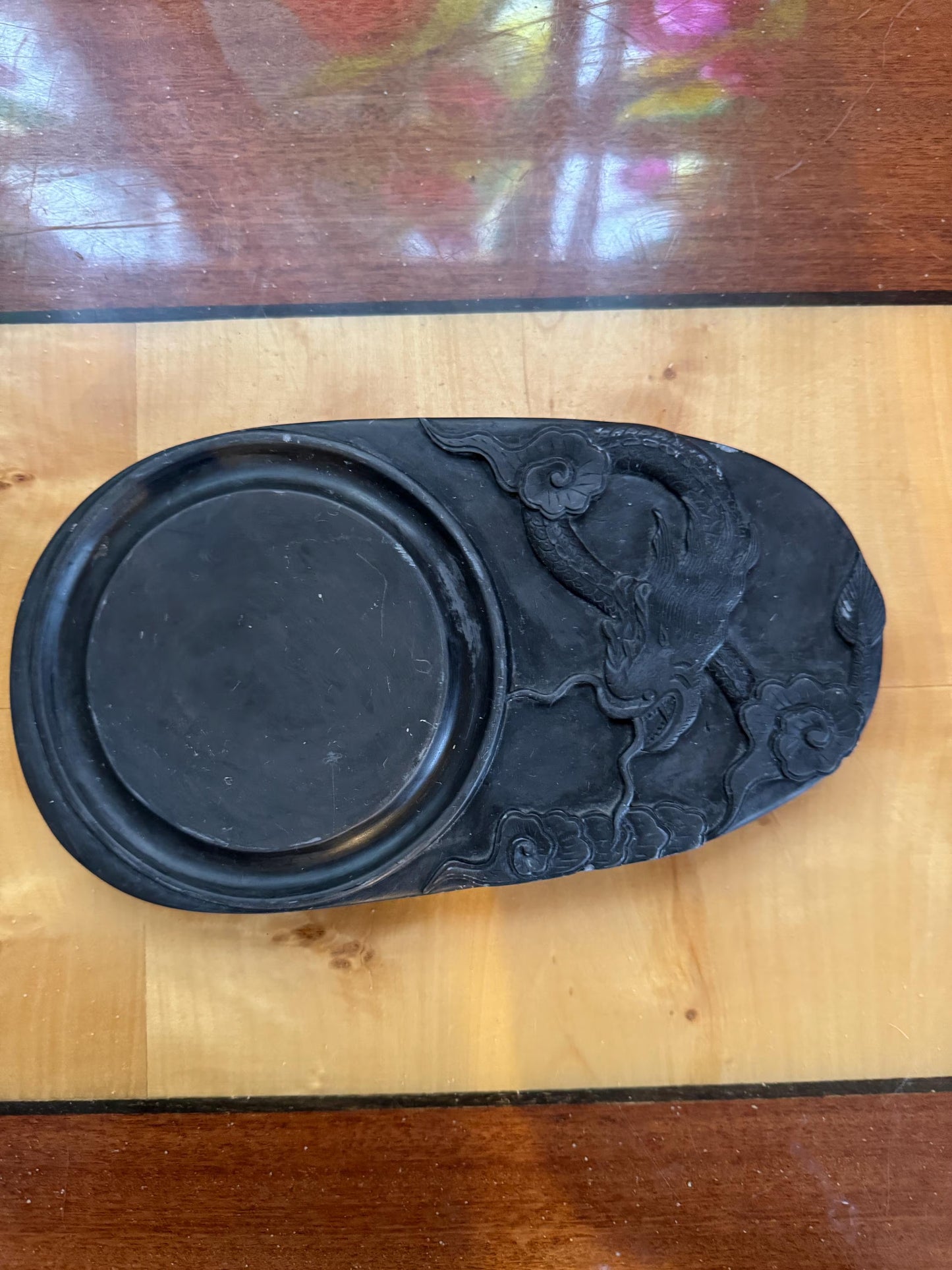 Antique Chinese Scholar's Inkstone – Dragon – ca. 18th century