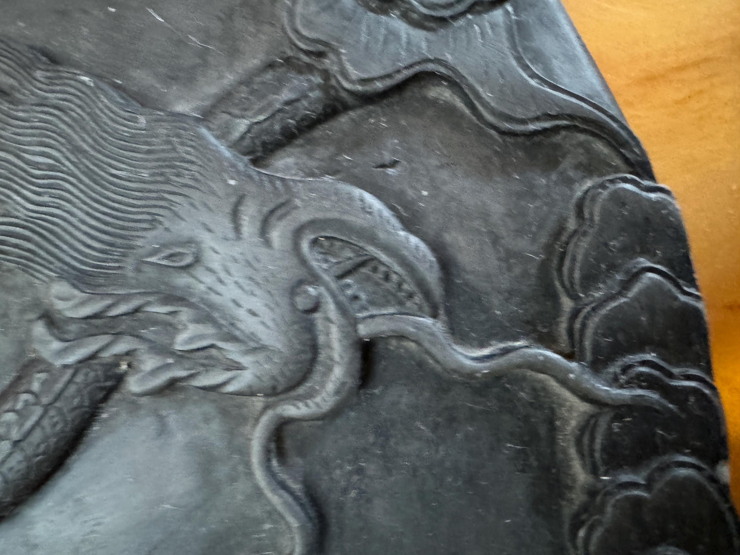 Antique Chinese Scholar's Inkstone – Dragon – ca. 18th century