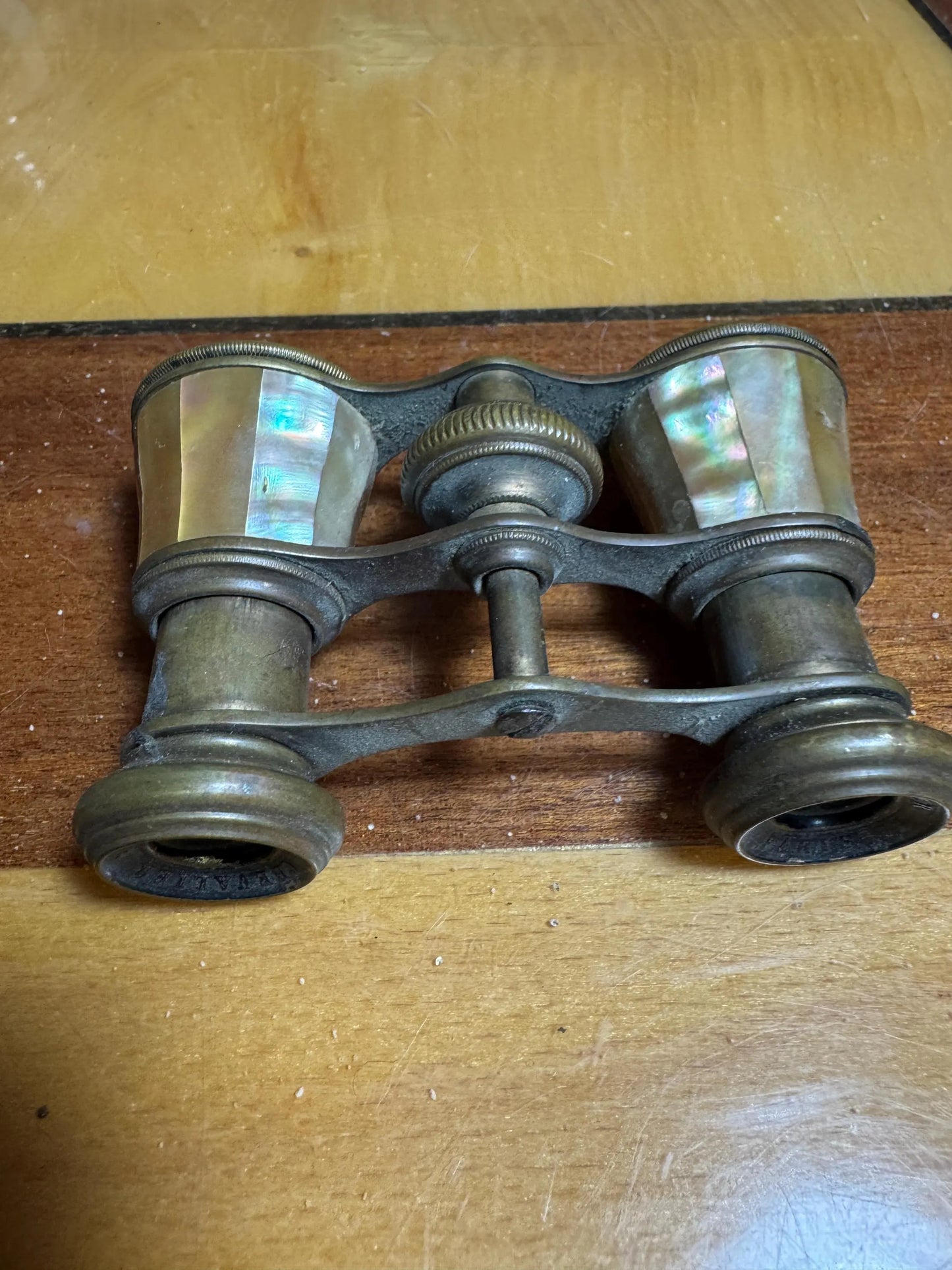 Antique Chevalier Paris Opera Glasses – Mother of Pearl – Late 19th Century French Theater Binoculars – 6 cm