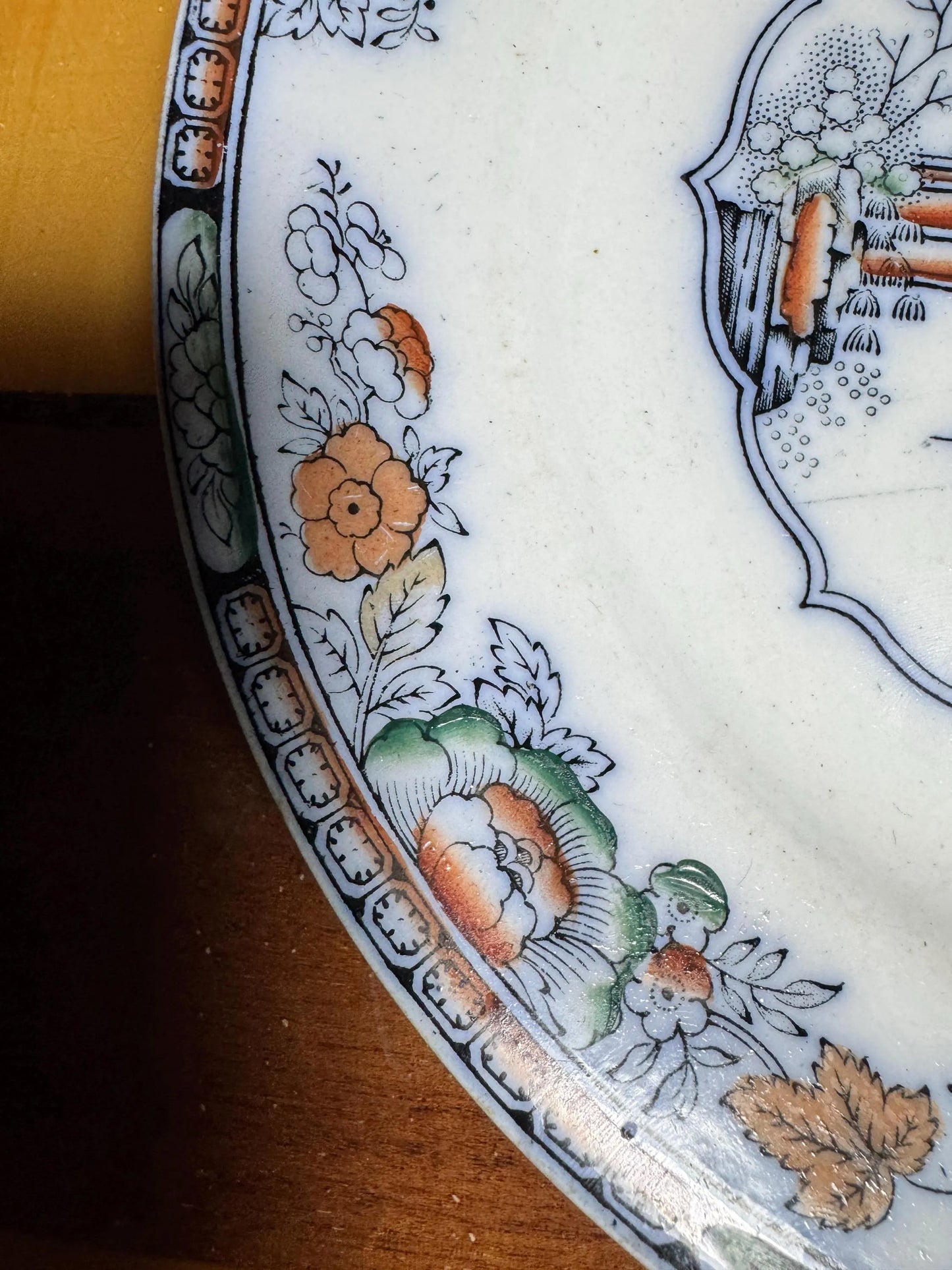Antique English Plate “Chinese Pattern” – L.S.&S. Staffordshire – 19th Century