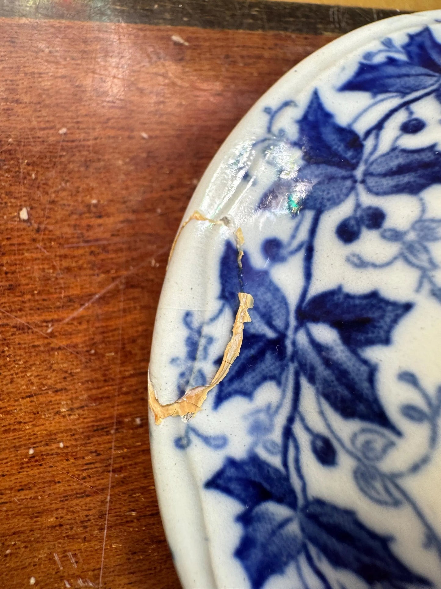 Antique French Sugar Bowl with Lid – Creil et Montereau “FLORA” – 19th Century