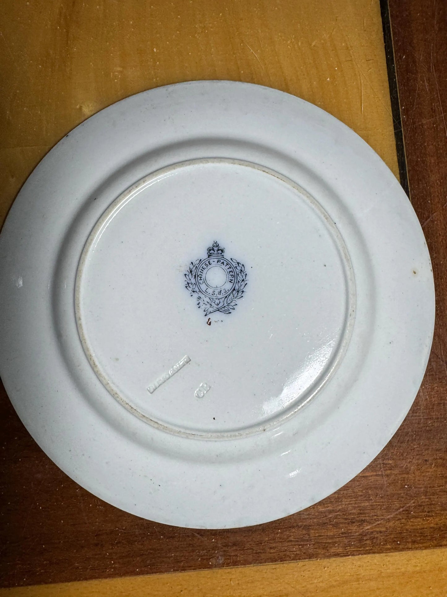 Antique English Plate “Chinese Pattern” – L.S.&S. Staffordshire – 19th Century