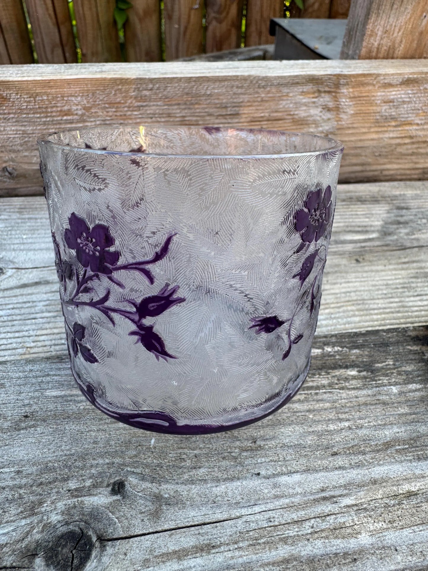 Antique Baccarat Crystal Vase – Églantier Pattern – Art Nouveau – France c. 1900