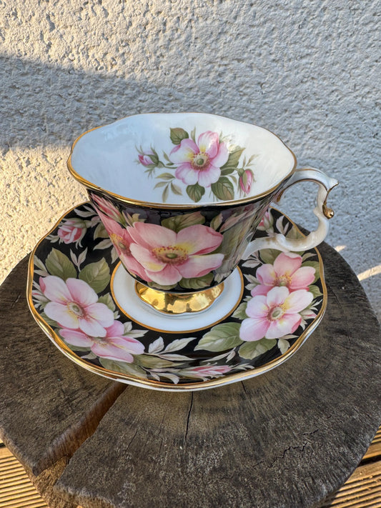 Royal Albert Alberta Rose Tea Cup & Saucer – 1975 Provincial Flowers